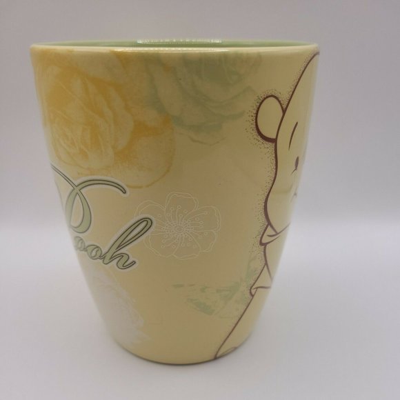 Disney Store Exclusive WINNIE THE POOH Yellow and Green Coffee Tea Mug Cup - Picture 2 of 6